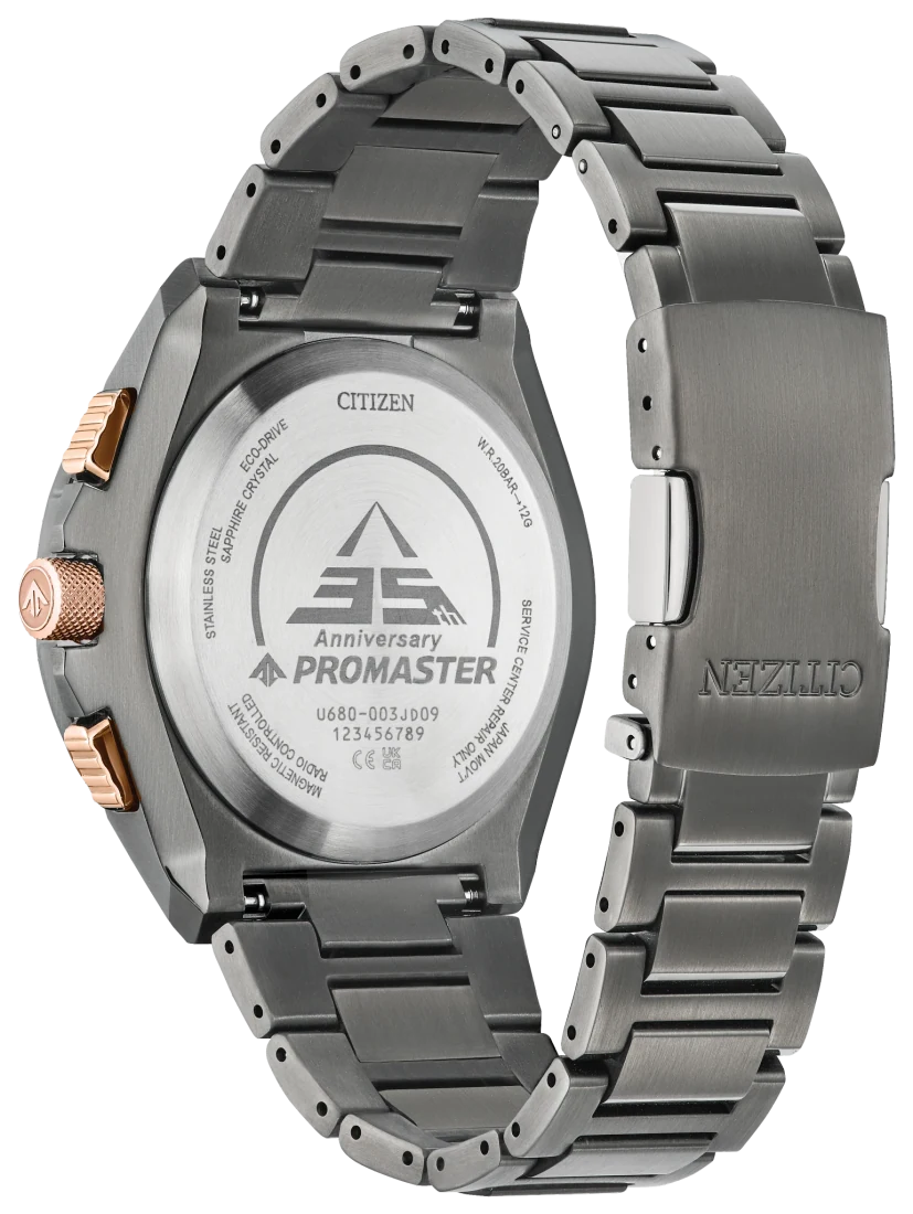 Official Citizen caseback photo of the JY8146-54E with its 35th-anniversary Promaster mark and U680 movement reference.